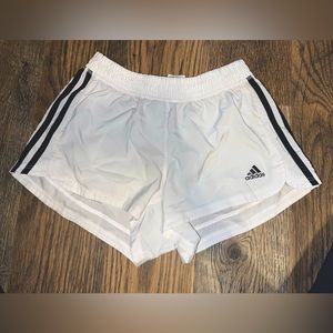 Woman’s Adidas White Athletic Shorts